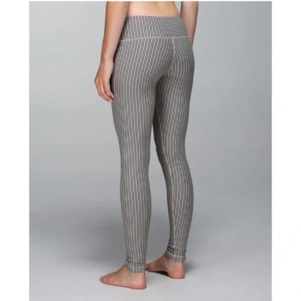 Lululemon Wunder Under Micro Stripe Leggings - Size 4